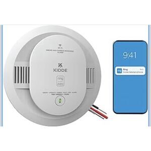 Kidde Smart Smoke and Carbon Monoxide Detector, Ring App
